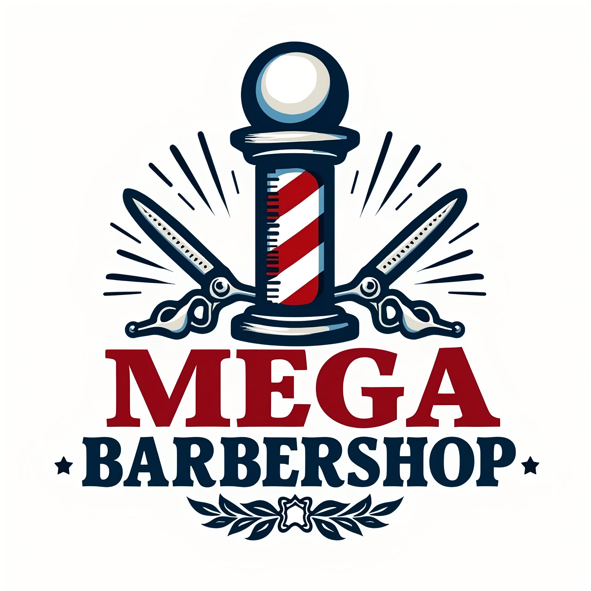 Mega Barbershop logo